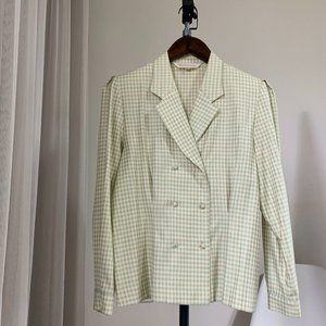 Authentic Burberry green two pieces suit